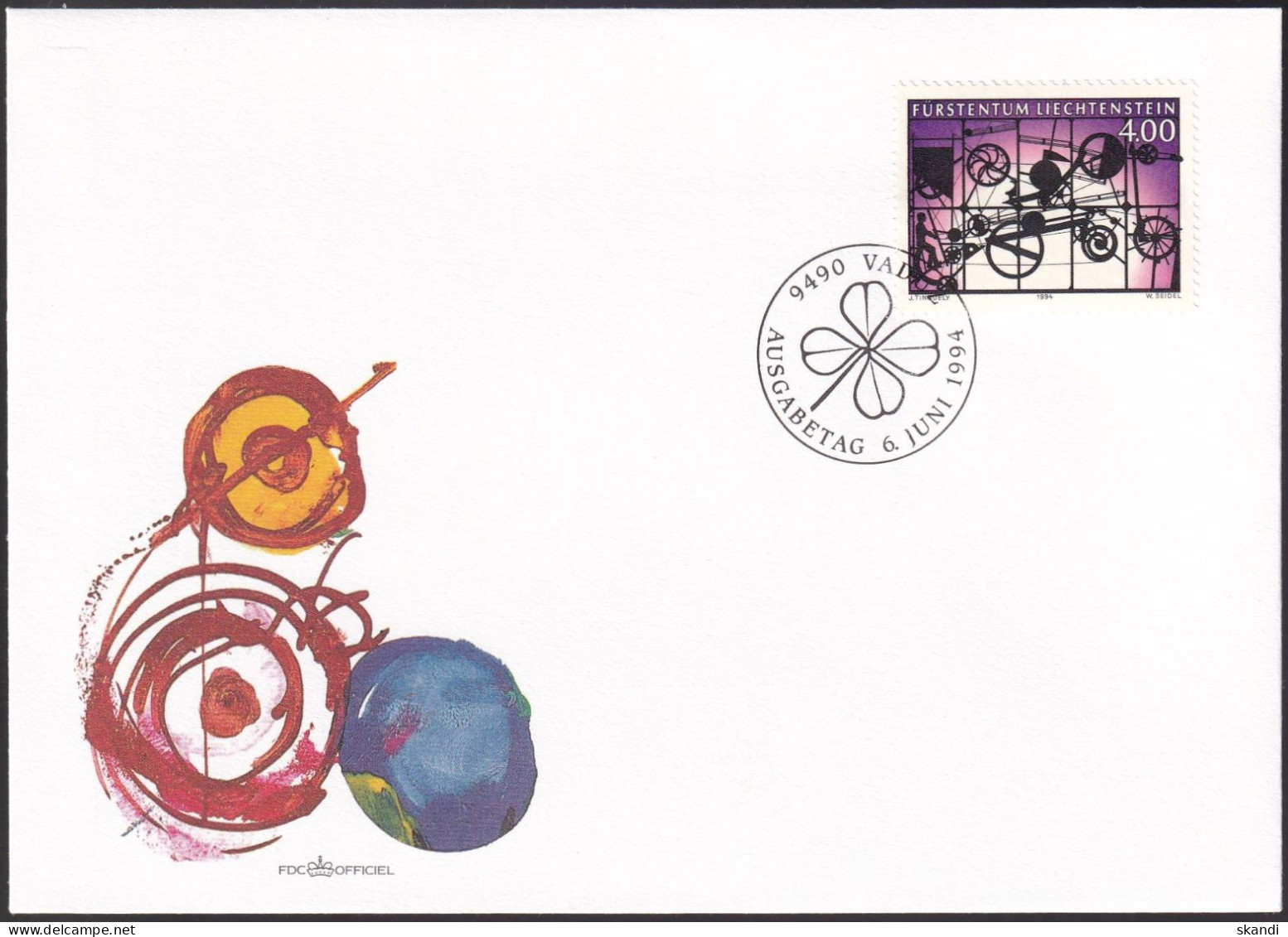 LIECHTENSTEIN 1994 Mi-Nr. 1084 FDC - FDC