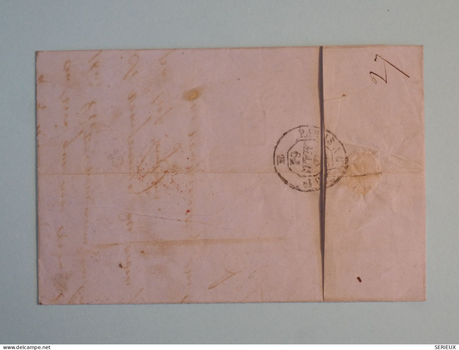 BX9 FRANCE  BELLE LETTRE EN P.D.  1861 EPINEUIL  TONNERRE A LONDON ENGLAND  + NAPOLEON 40C  +AFF. INTERESSANT +++ + - 1853-1860 Napoléon III.