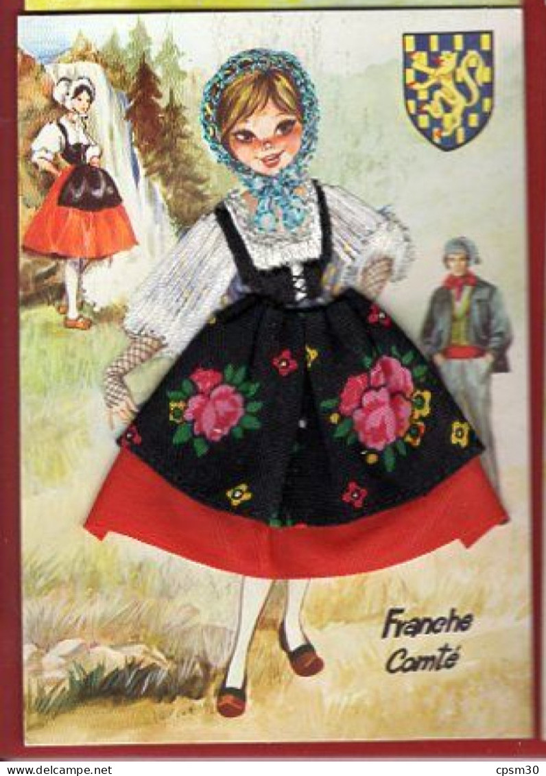 CP Costume En Tissus Et Fil, Franche-Comté - Franche-Comté