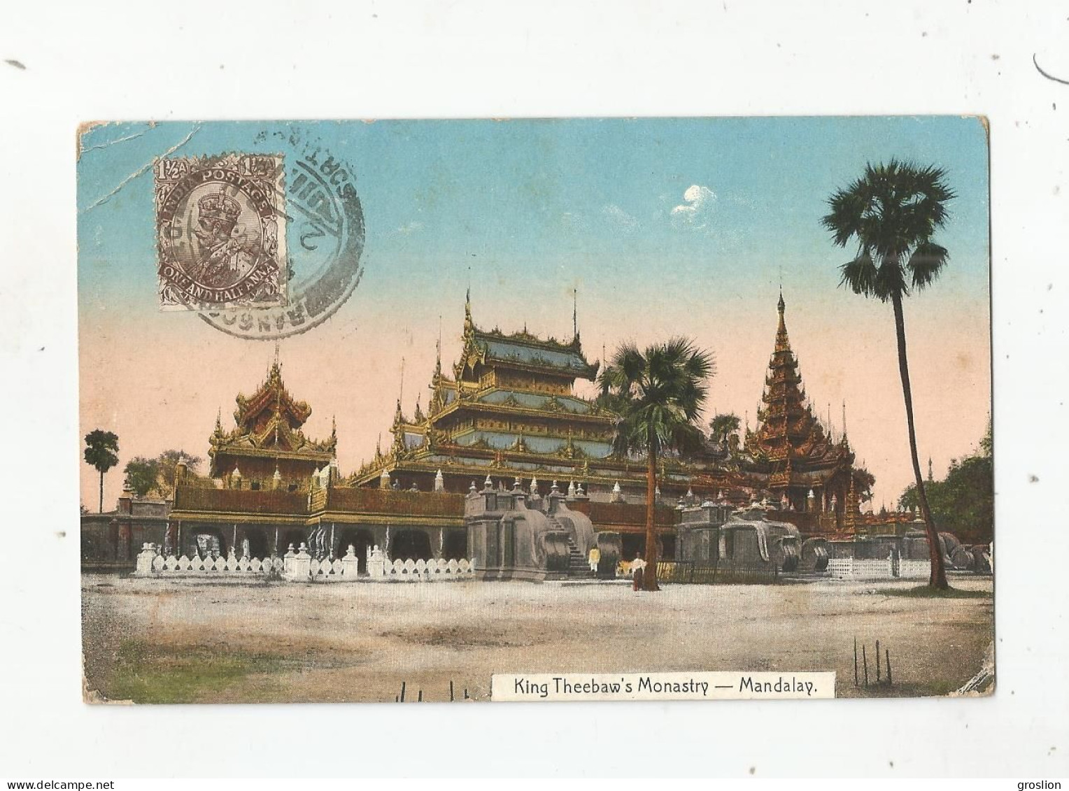 MANDALAY KING THEEBAW'S MONASTRY 137    1922 - Myanmar (Burma)