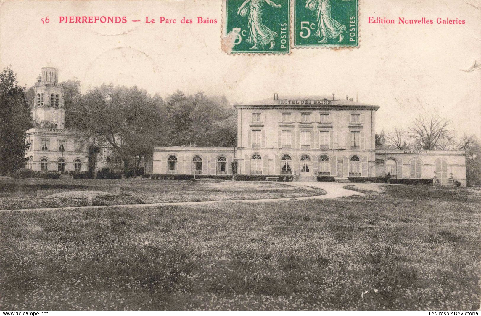 FRANCE - Compiègne - Pierrefonds - Le Parc Des Bains - Carte Postale Ancienne - Compiegne