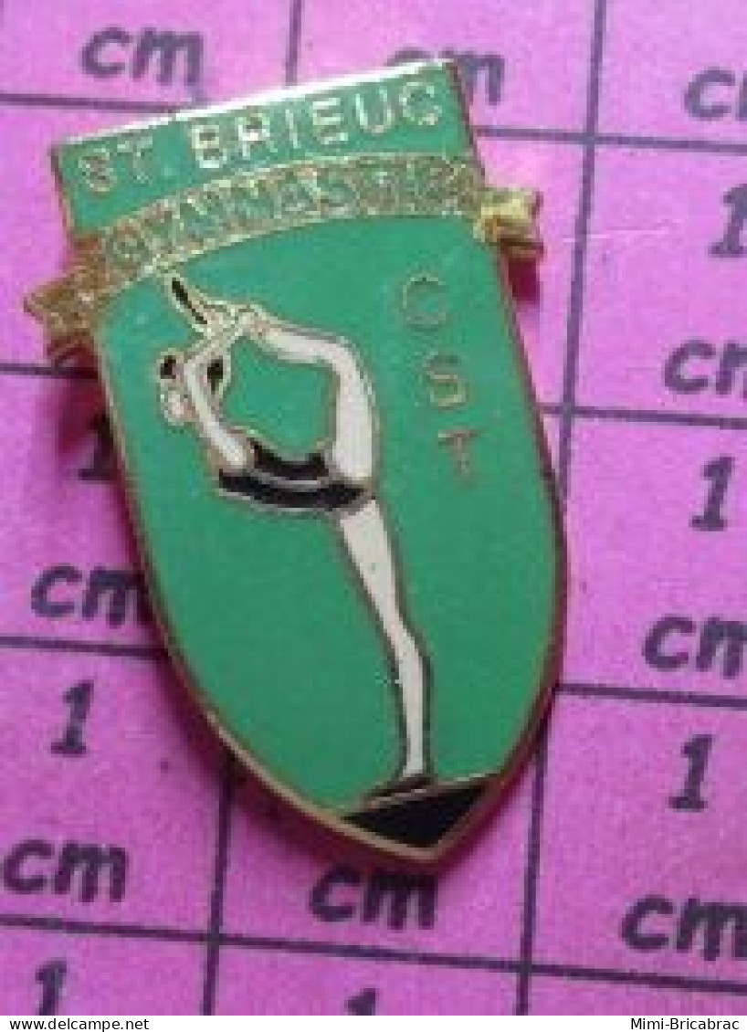 1115A Pin's Pins / Beau Et Rare / SPORTS / GYMNASTIQUE FEMININE CLUB CST ST BRIEUC BRETAGNE - Gimnasia