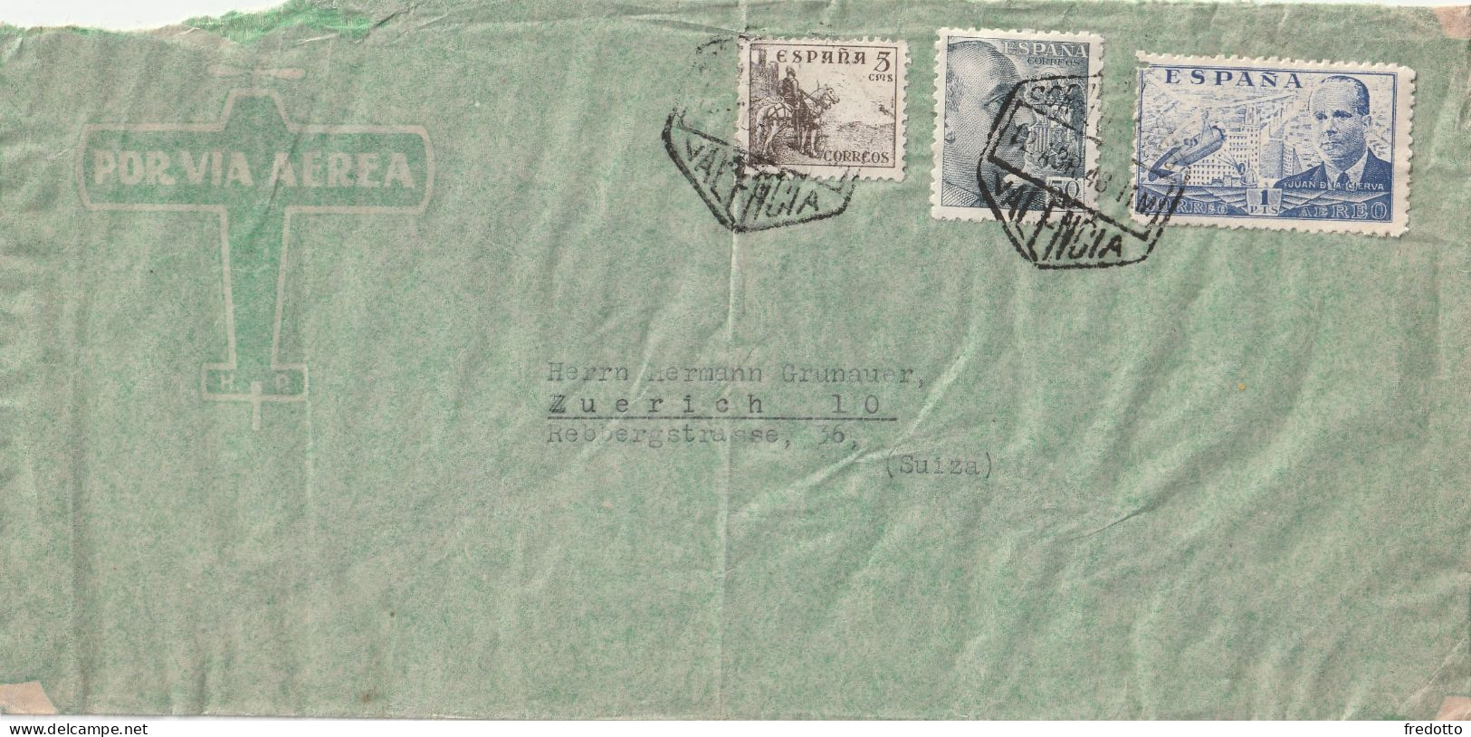 Luftpost -Brief 1948 - Cartas & Documentos