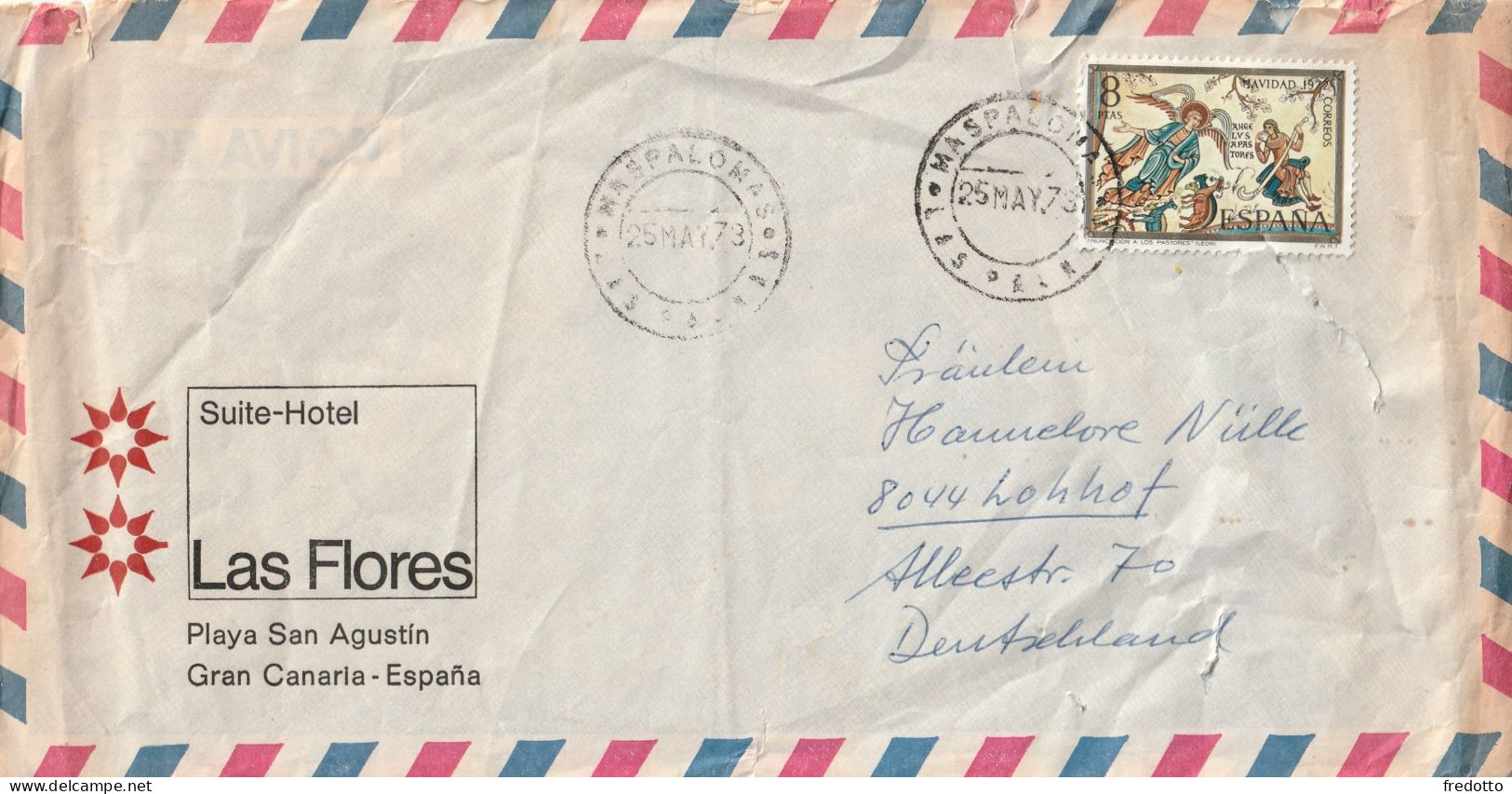 Luftpost -Brief 1973 - Cartas & Documentos