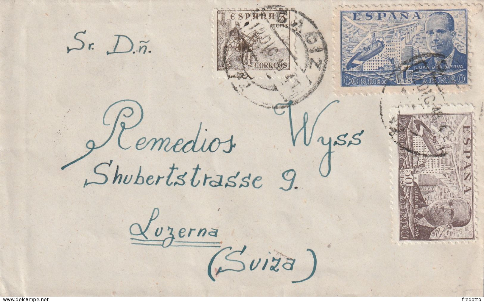 Luftpost -Brief 1948 - Cartas & Documentos