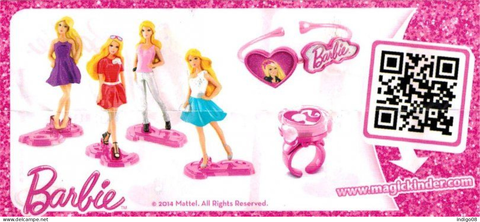 Barbie Fashionistas Variante Bpz + Autocollants UK-GB : TR136A + Bpz - Monoblocs