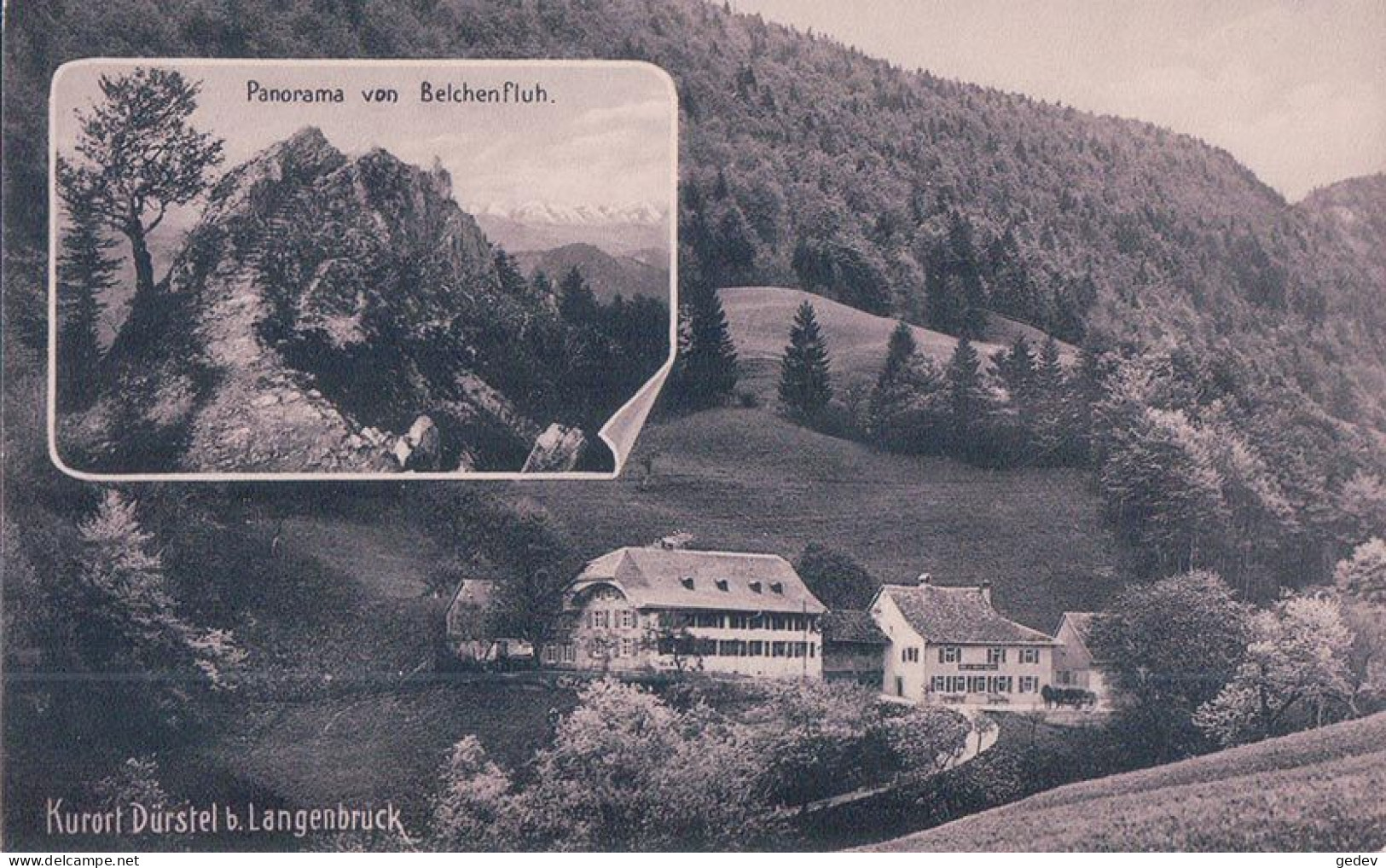 Langenbruck BL, Kurort Dürstel Bei Langenbrück, Belchenfluh (32421) - Langenbruck