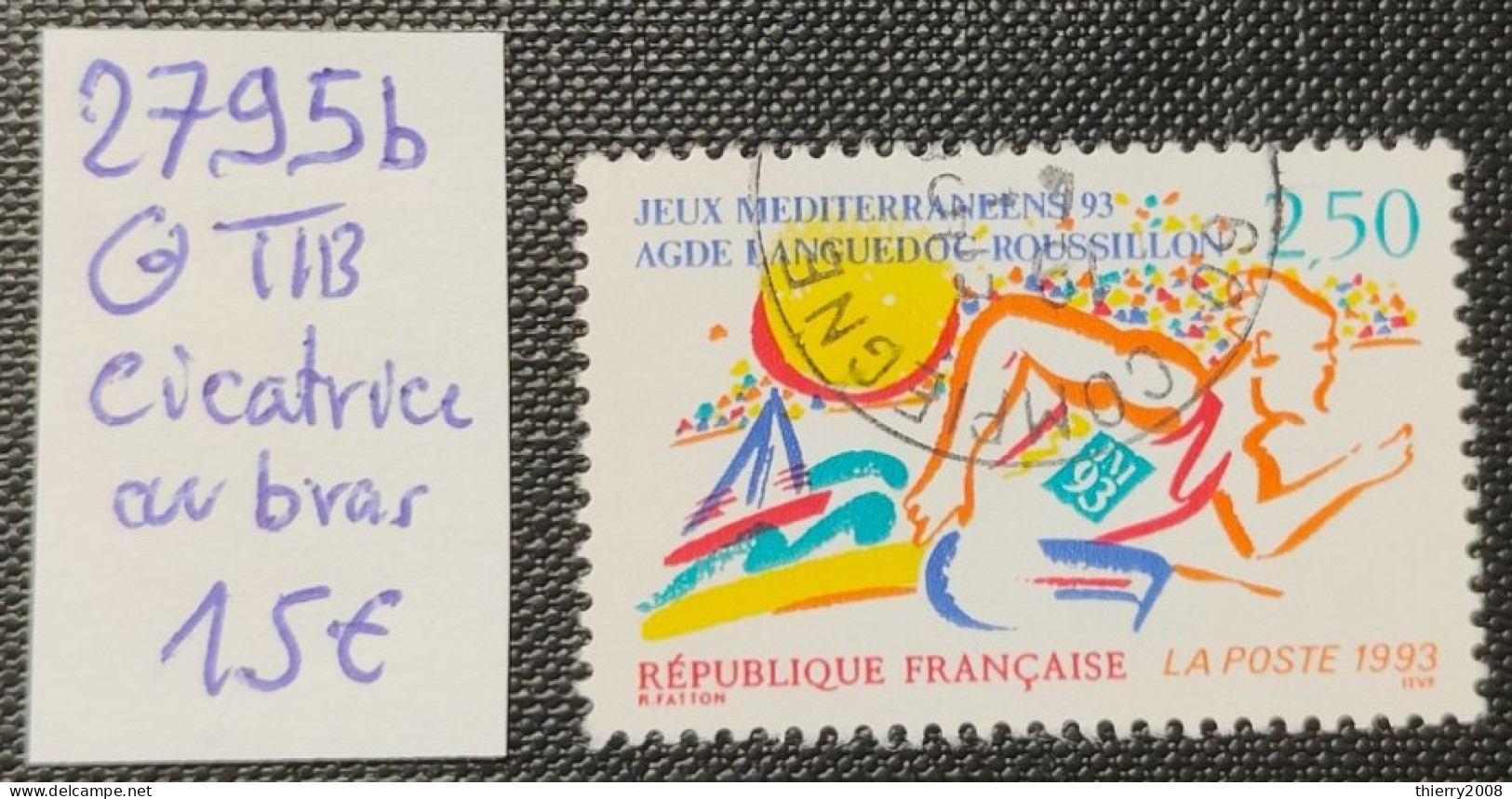 N° 2795b (Variété, Cicatrice Au Bras) Avec Oblitération Cachet à Date  TTB - Used Stamps