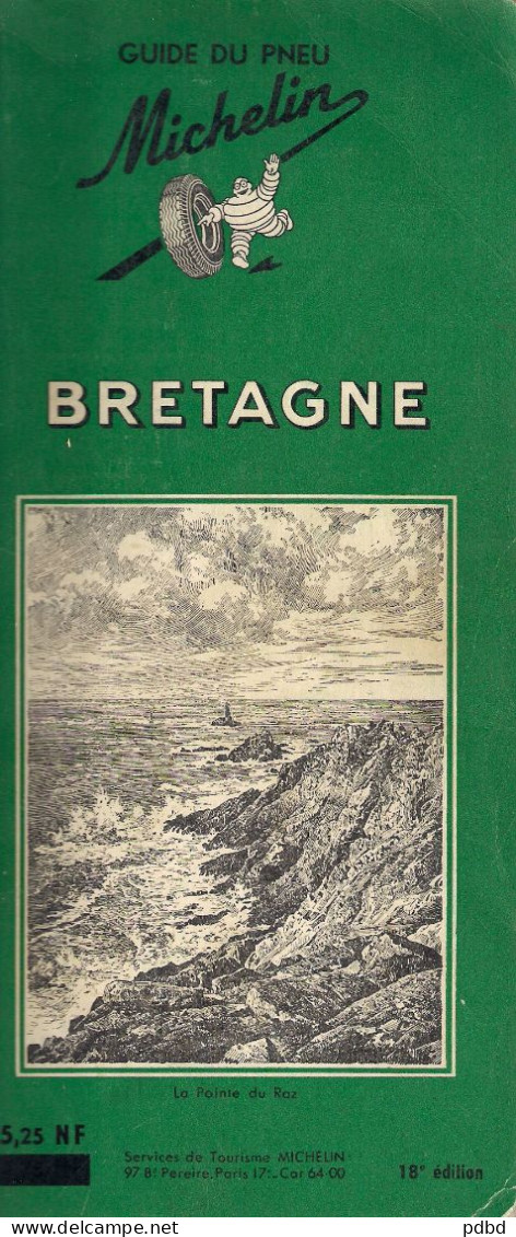 Guide Michelin . Bretagne . 18éme édition .1960 . - Michelin (guide)