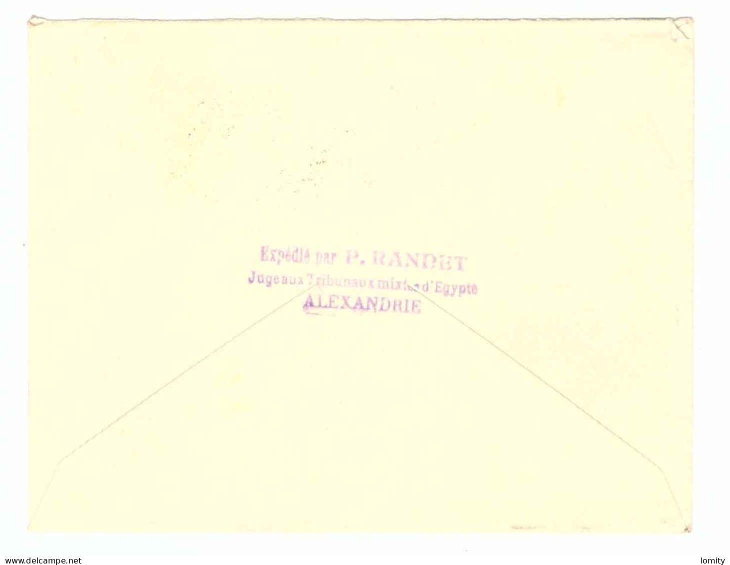 Alexandrie Caisse D'Amortissement N° 81 Y. Et T. Sur Lettre Du 10/12/1927 - Storia Postale