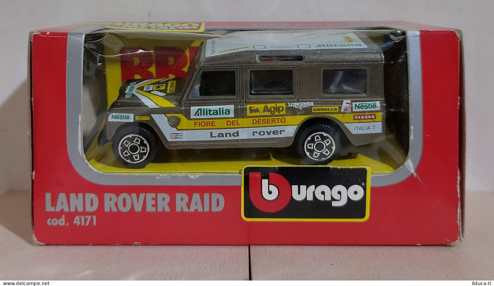 I116027 BURAGO 1/43 Serie Die Cast Metal N. 4171 - Land Rover Raid - Box - Burago