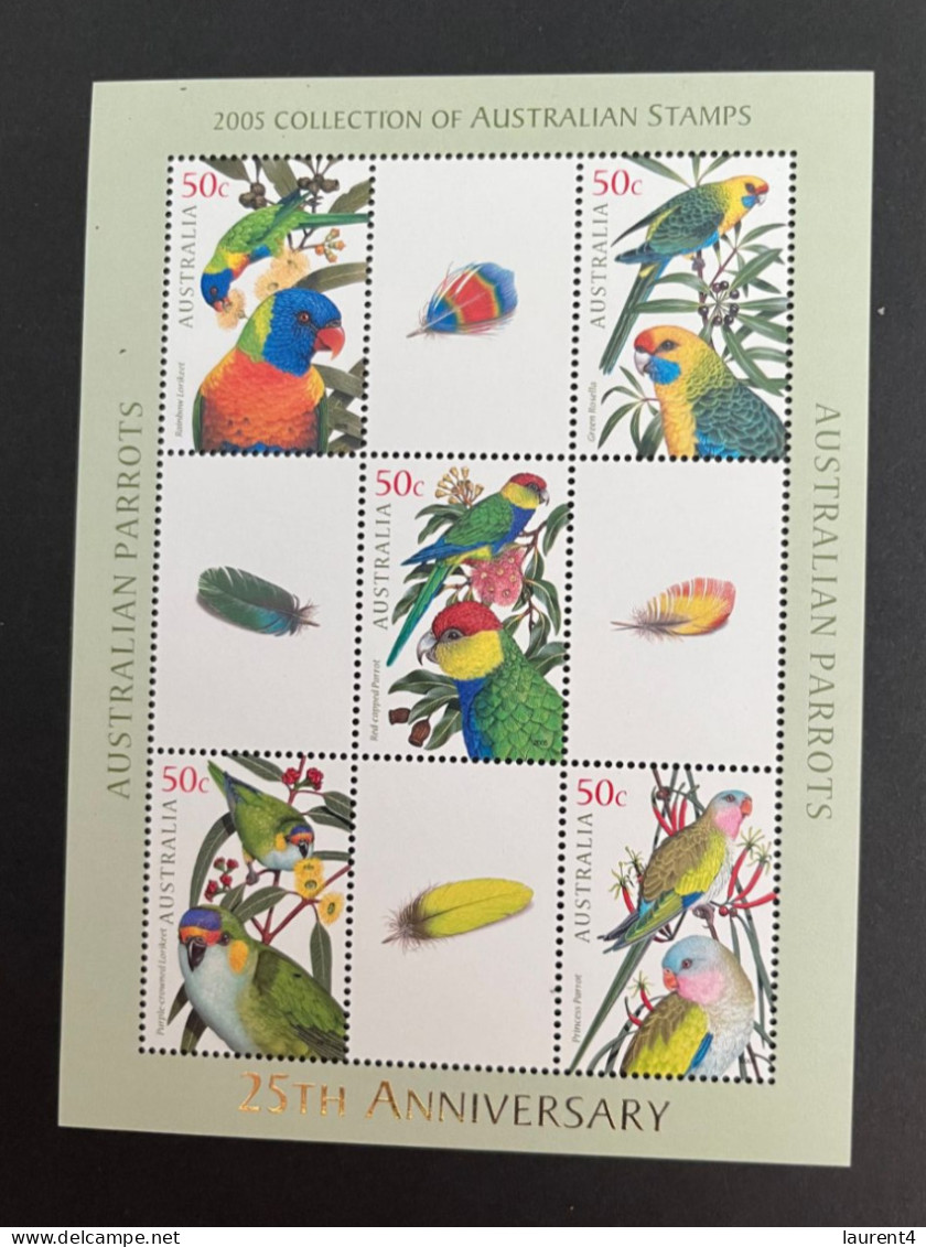 3-8-2023 (stamp) Australia - Mint Mini-sheet - From 2005 Collector Pack - Parrots Birds - Hojas, Bloques & Múltiples