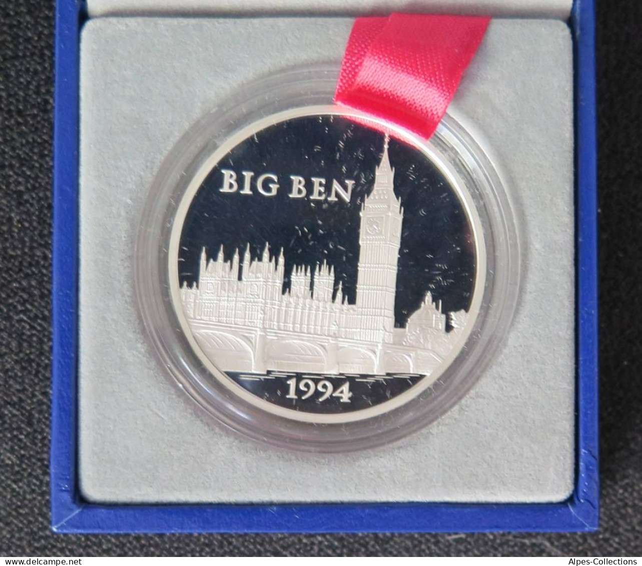 10094BE.6 - COFFRET BE - 100 F / 15 ECUS 1994 -Big Ben - Argent - BU, BE & Muntencassettes
