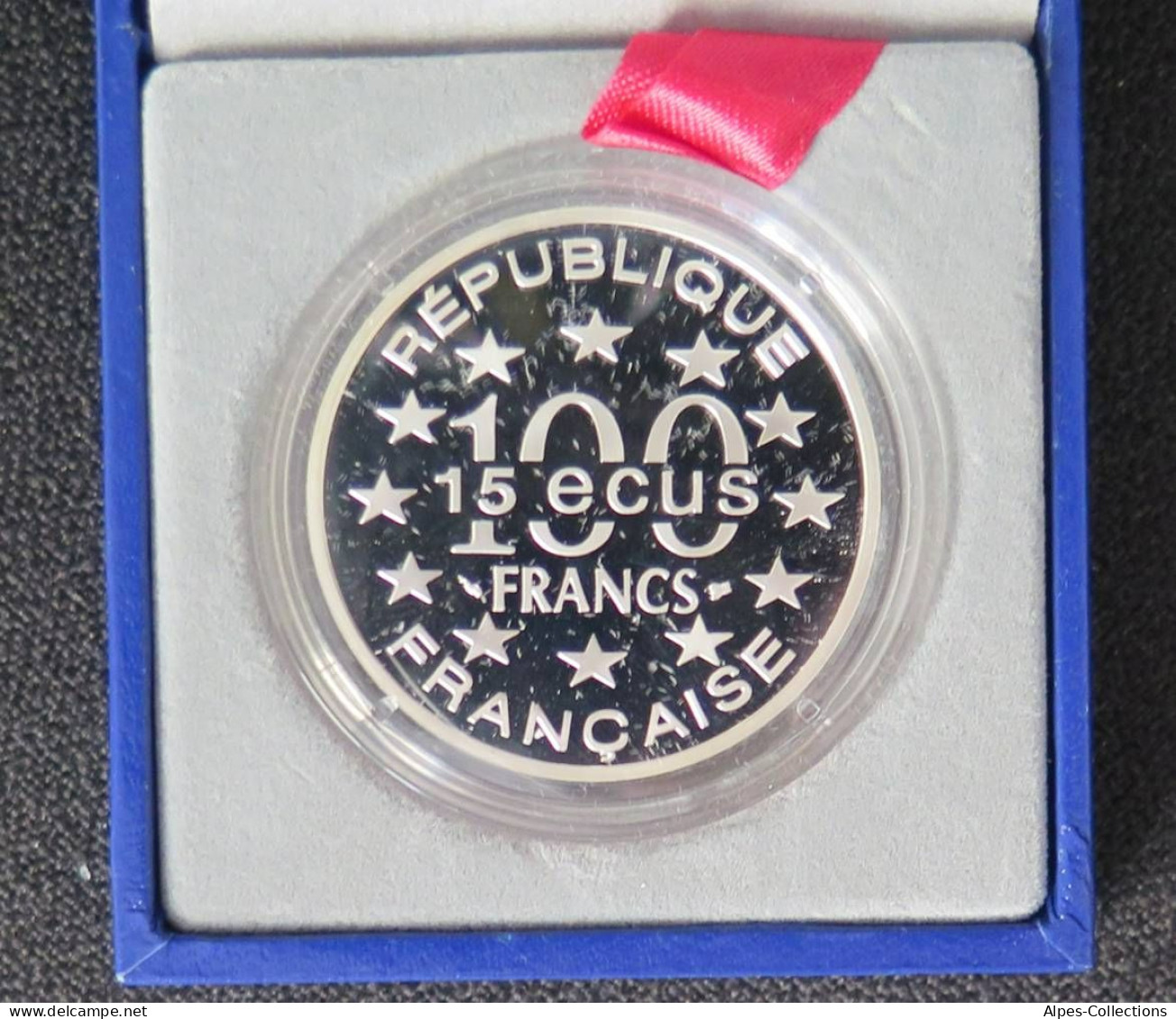 10094BE.6 - COFFRET BE - 100 F / 15 ECUS 1994 -Big Ben - Argent - BU, Proofs & Presentation Cases