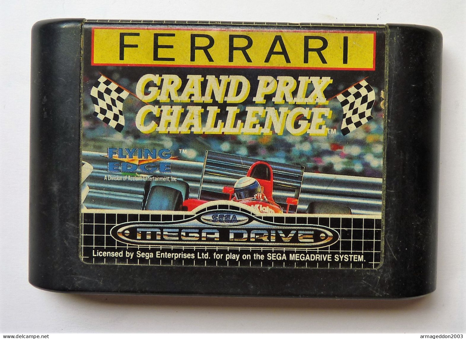 FERRARI GRAND PRIX CHALLENGE SEGA MEGA DRIVE Cartouche Seule - PAL    Bon état , Propre - Megadrive