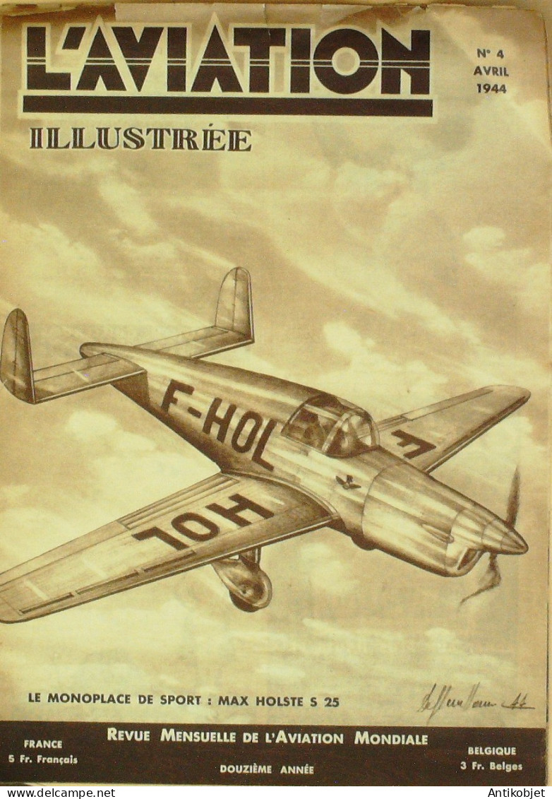 L'aviation Illustrée 1944 N° 4 Heinkel 112U Dornier Do 24 Pou Du Ciel H M 19 - Handbücher