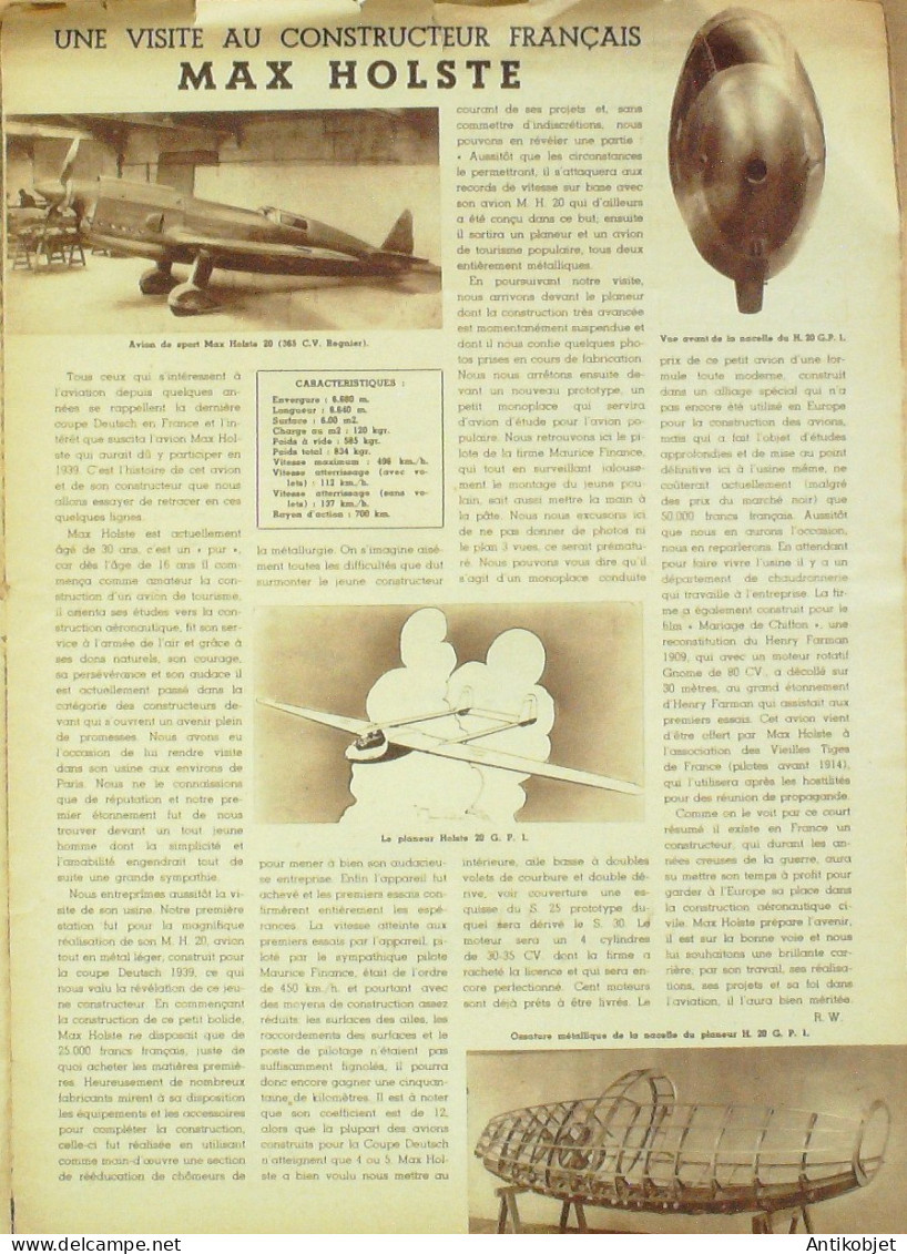 L'aviation Illustrée 1944 N° 4 Heinkel 112U Dornier Do 24 Pou Du Ciel H M 19 - Manuels