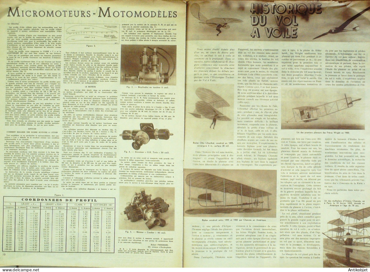 L'aviation Illustrée 1944 N° 3 Bimoteur OK Twin Condor 40cm3 Brewster Buccaneer SB2 A-1 - Manuels