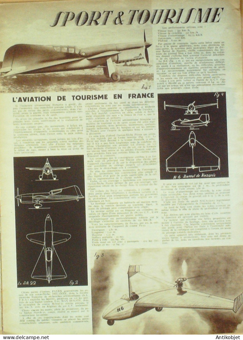 L'aviation Illustrée 1944 N° 2 Sab 140 Messerschmitt 109 F Autogire - Manuali