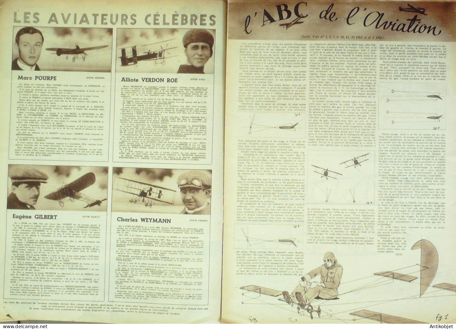 L'aviation Illustrée 1944 N° 2 Sab 140 Messerschmitt 109 F Autogire - Manuals