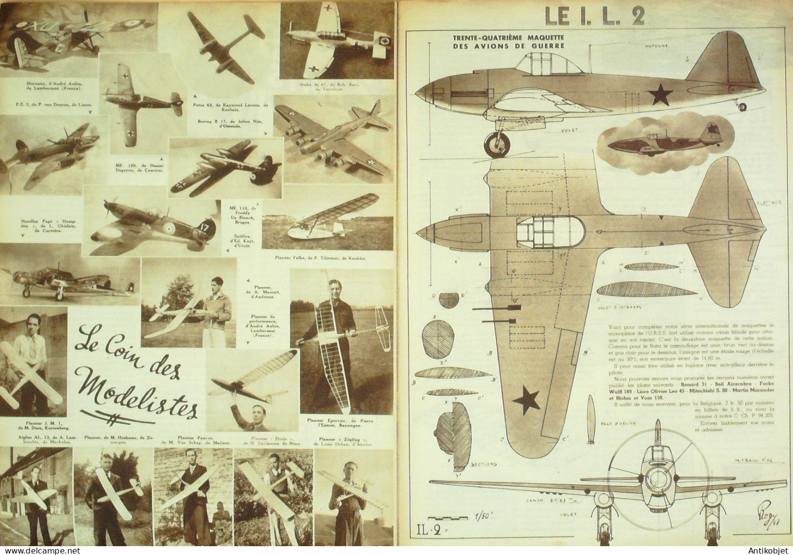L'aviation illustrée 1944 n° 1 Messerschmitt 323 & ME 110 Gotha G150