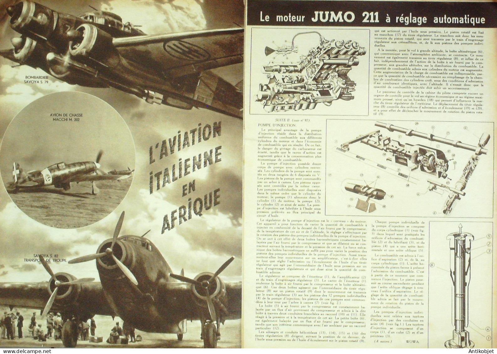 L'aviation Illustrée 1943 N° 1 Heinkel He 111 Pou Du Ciel Hydravion SE 200 - Handbücher