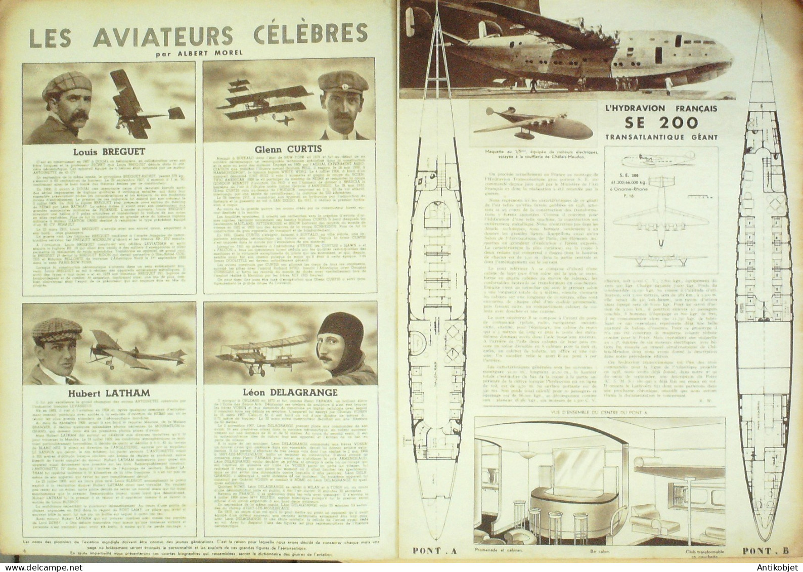 L'aviation Illustrée 1943 N° 1 Heinkel He 111 Pou Du Ciel Hydravion SE 200 - Manuali