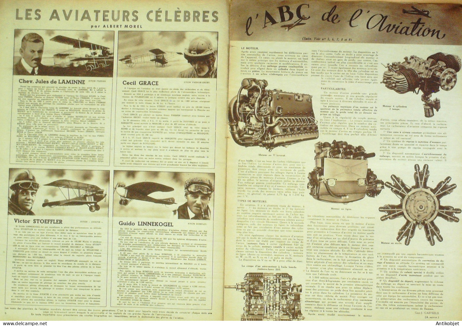 L'aviation Illustrée 1943 N°10 Caudron C4 Starck 20 Neseler Mitsucishi S-00  - Boeken