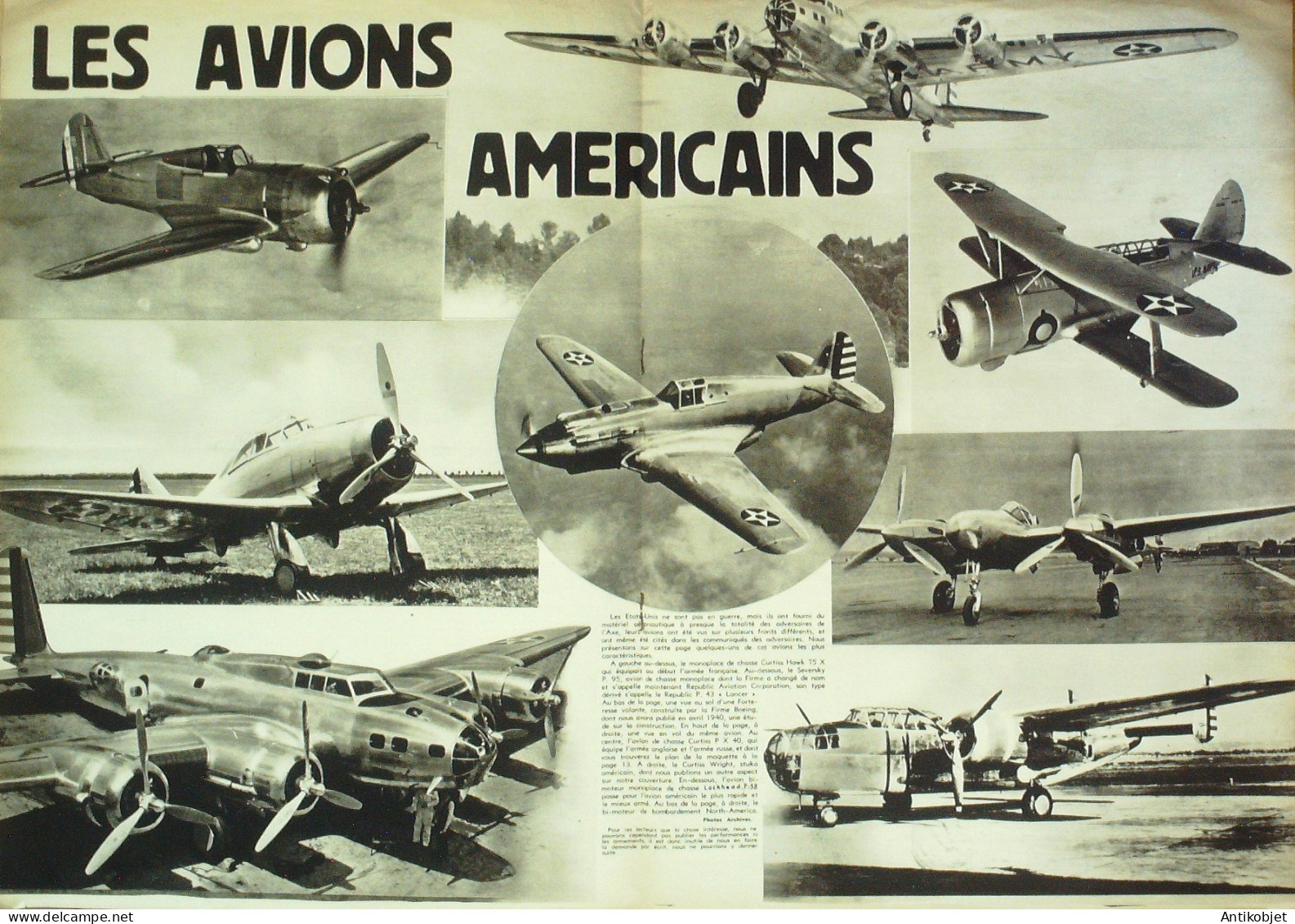 L'aviation Illustrée 1941 N°91 Lockhead P38 Curtiss PX 40 Georges Nelis - Manuali