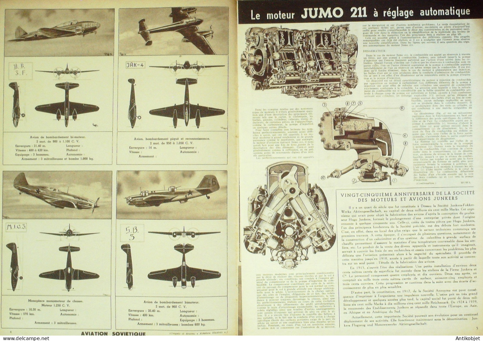 L'aviation Illustrée 1942 N°97 Messerschmitt 110 Rata J16 Dornier Do 217 - Boeken