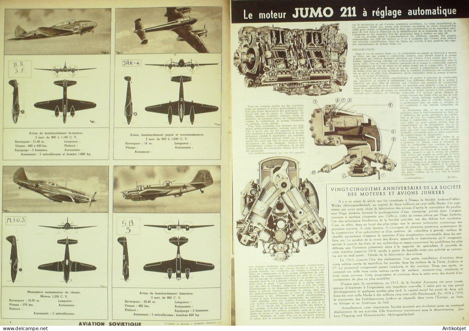 L'aviation Illustrée 1942 N°97 Messerschmitt 110 Rata J16 Dornier Do 217 - Manuales