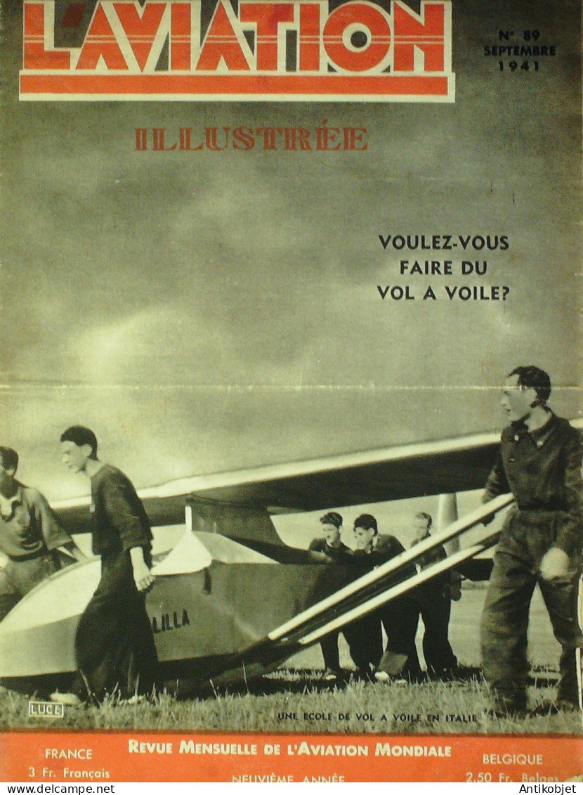 L'aviation Illustrée 1941 N°89 Bruno Mussolini Hydravion BV 138 Canard AW6B - Handbücher