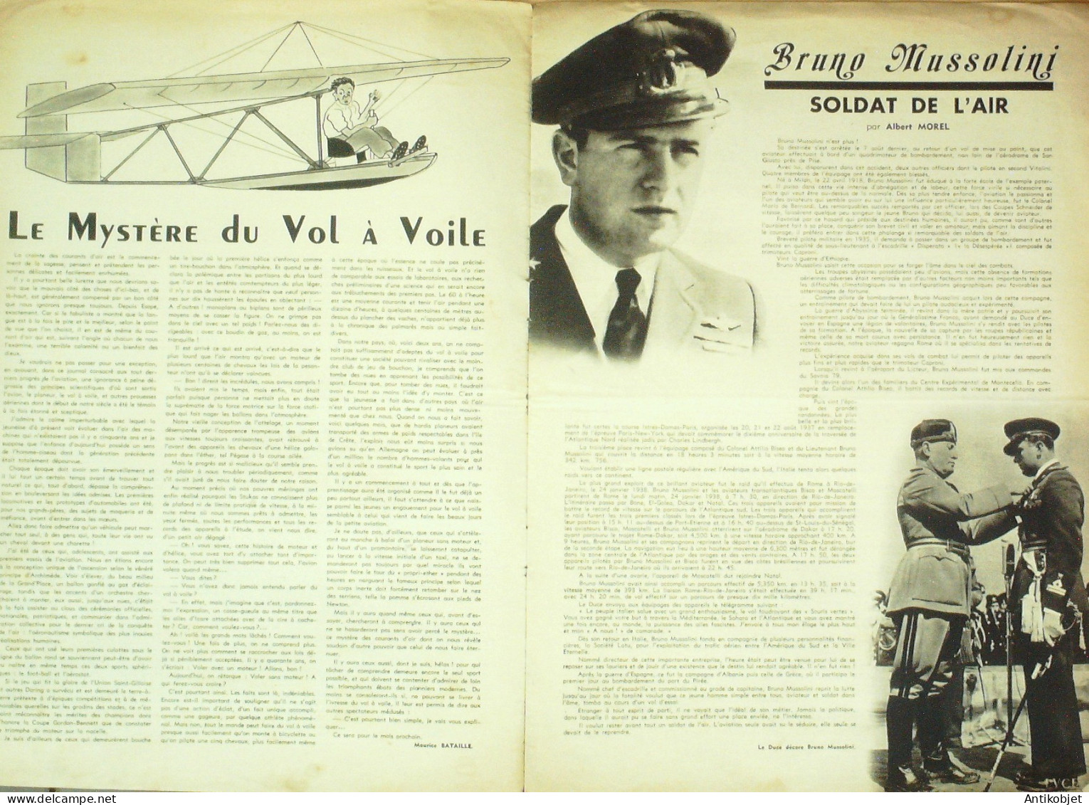 L'aviation Illustrée 1941 N°89 Bruno Mussolini Hydravion BV 138 Canard AW6B - Manuels