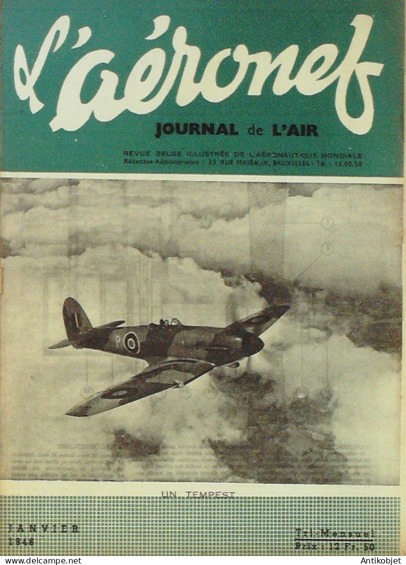 L'Aéronef 1946 N°17 Havilland Goblin Moana Diesel Lagg-3 Plan - Manuals