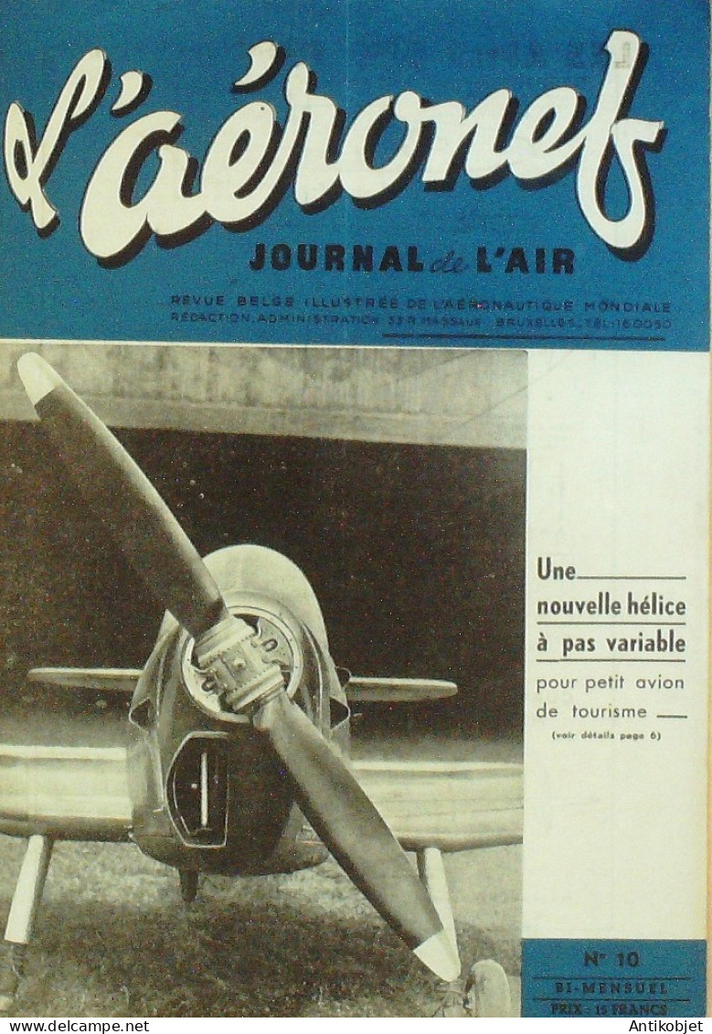 L'Aéronef 1945 N°10 Hélicoptères René Neuteleers Biplace 50cv, AW 6B - Boeken