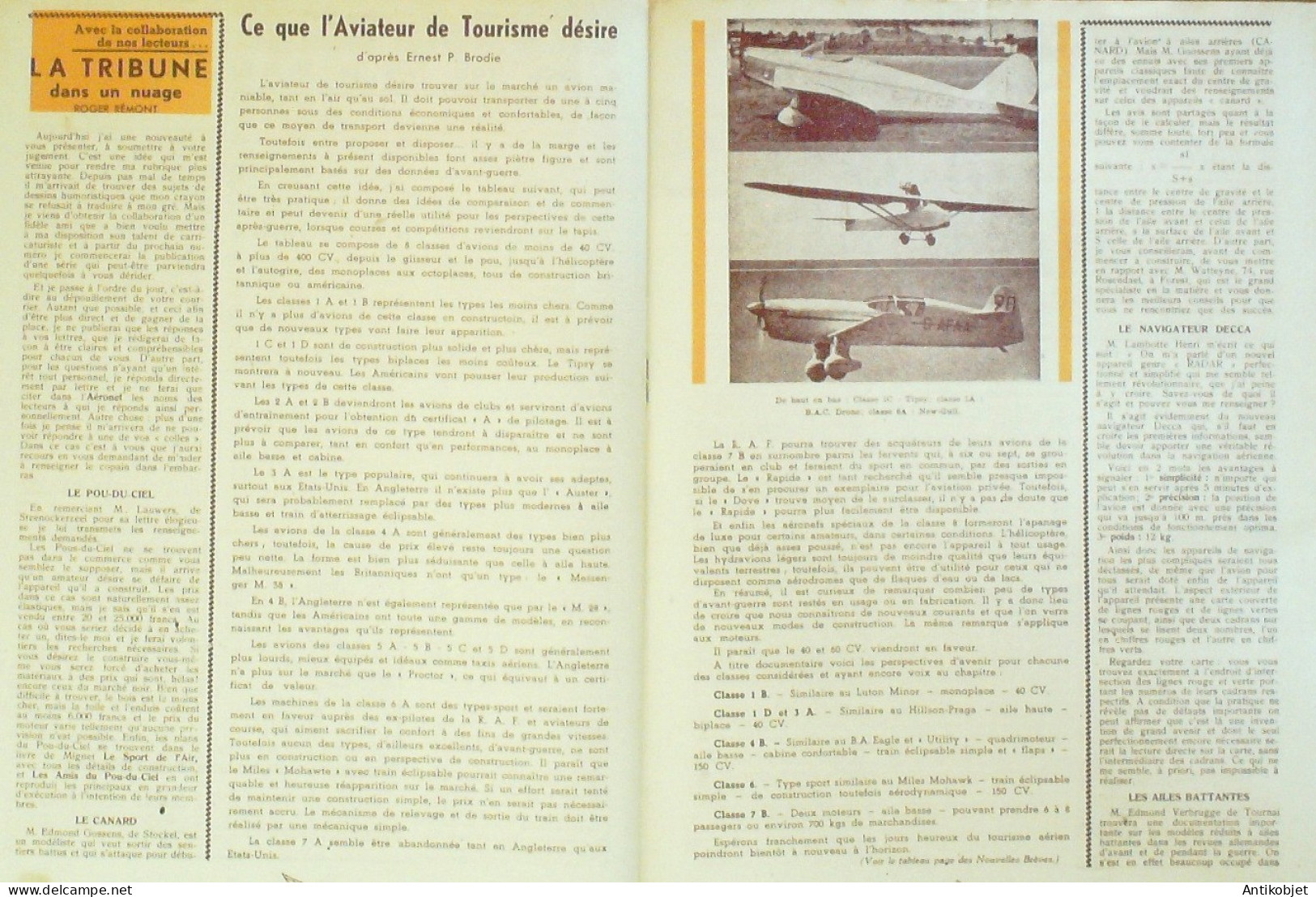 L'Aéronef 1945 N°11 Messerschmidt 163B Nagasaki Havilland Vampire - Manuales