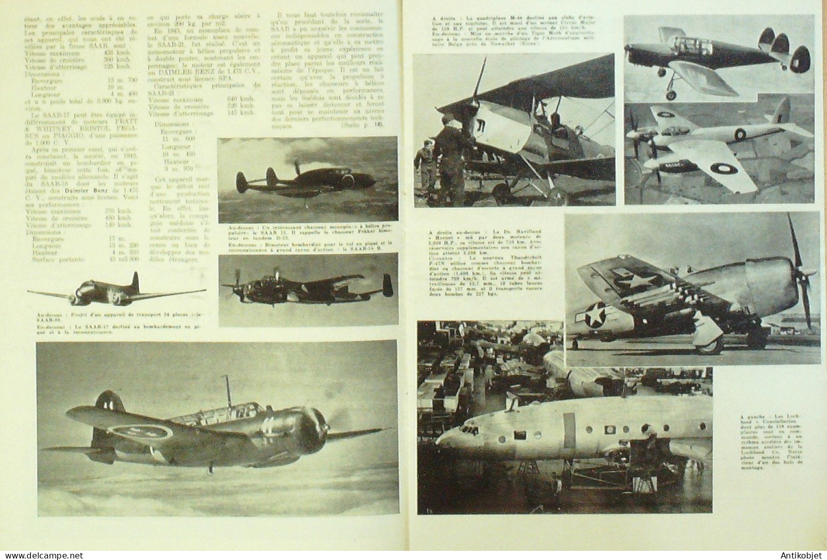Escadrille 1946 N° 5 Douglas BTD-1 North American B25 Mitchell - Handbücher
