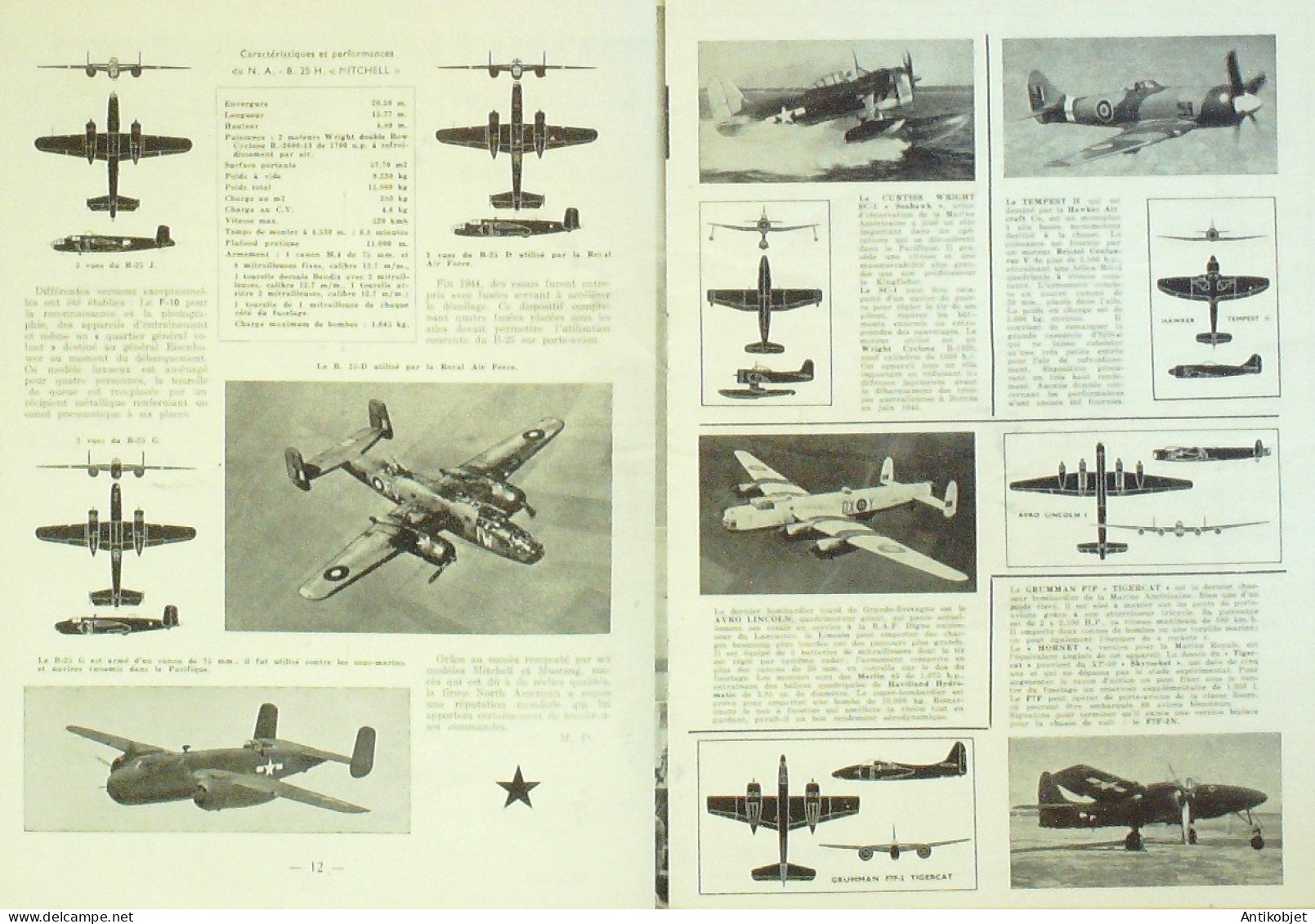 Escadrille 1946 N° 5 Douglas BTD-1 North American B25 Mitchell - Handbücher