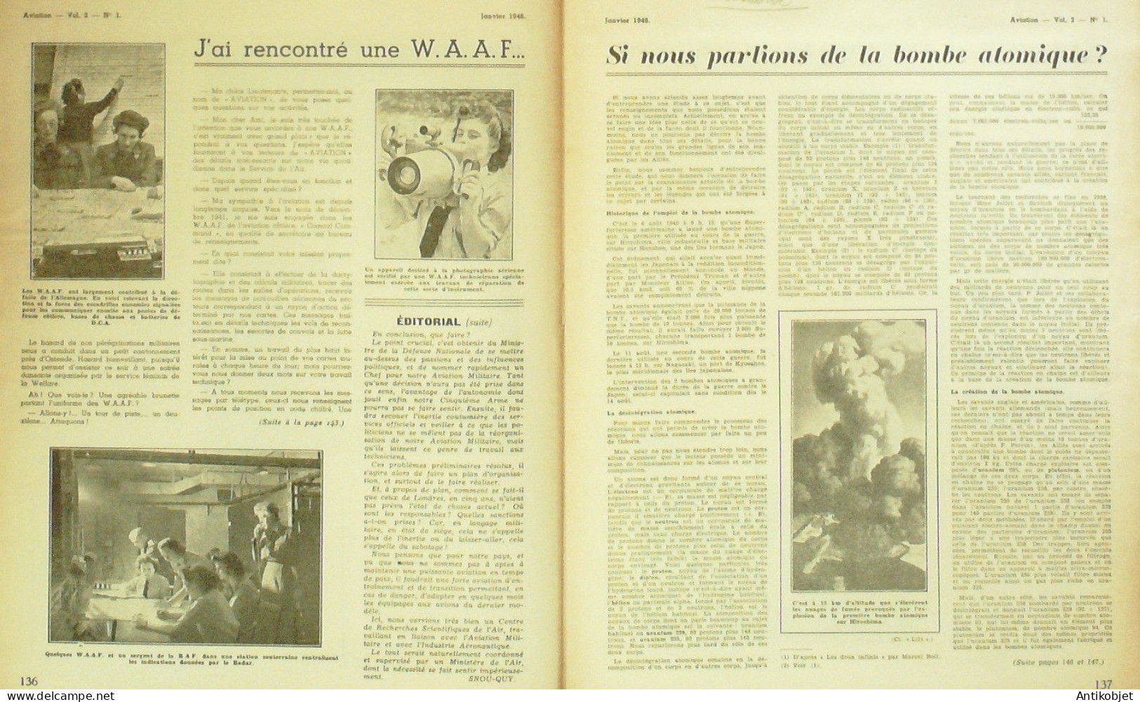 Aviation 1946 N° 1 Attaches D'ailes Hélicoptères De Guerre - Boeken