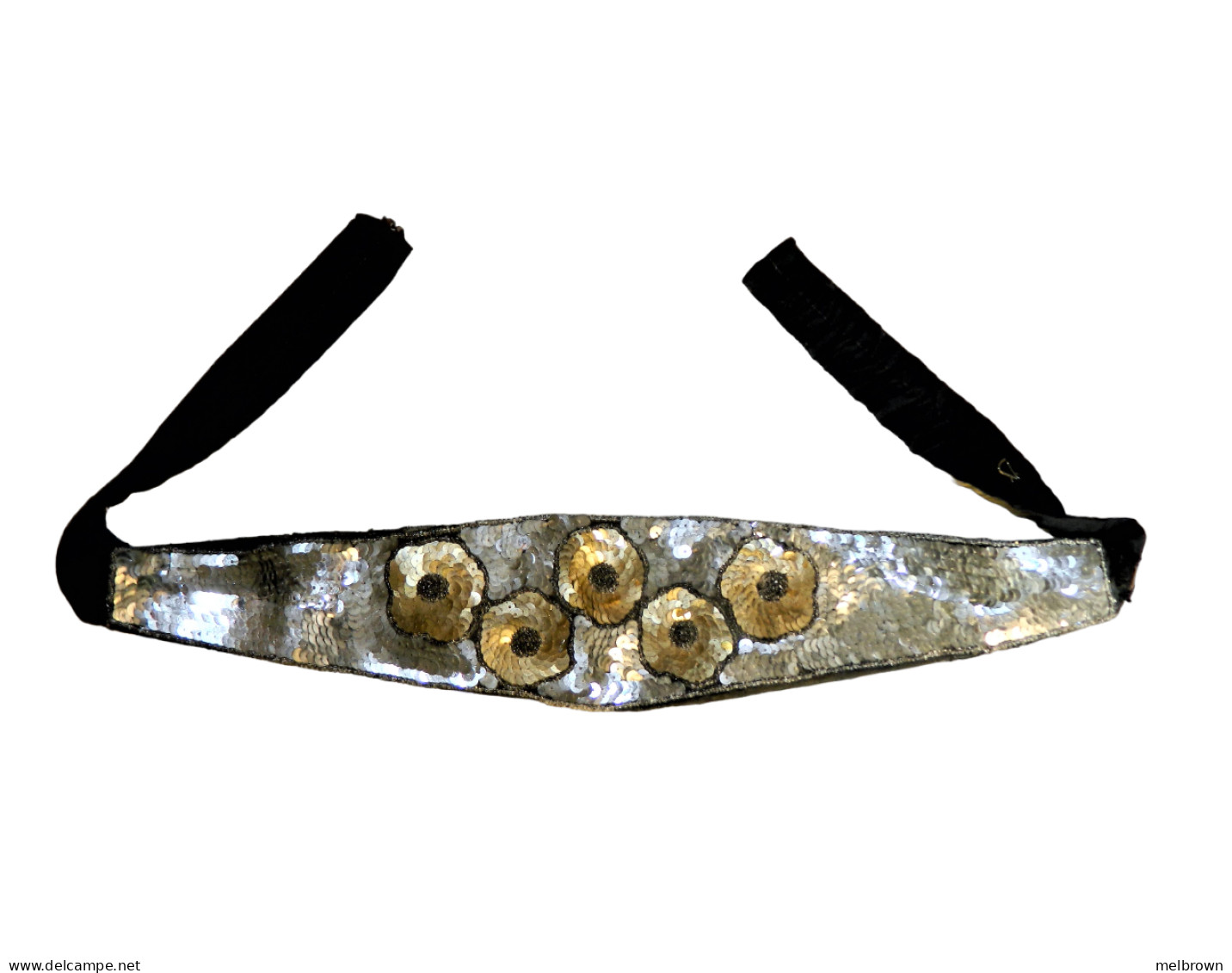 Stunning Vintage SEQUIN BELT From The 1980s. Fits Waist 70 Cm And 80 Cm - Andere & Zonder Classificatie