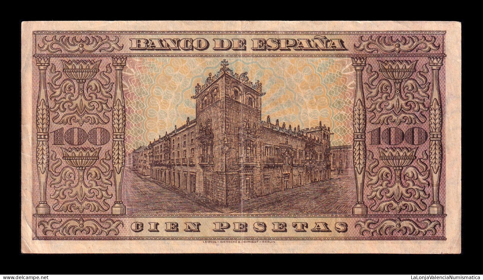 España Spain 100 Pesetas Burgos 1938 Pick 113 Serie E Ebc Xf - 100 Peseten