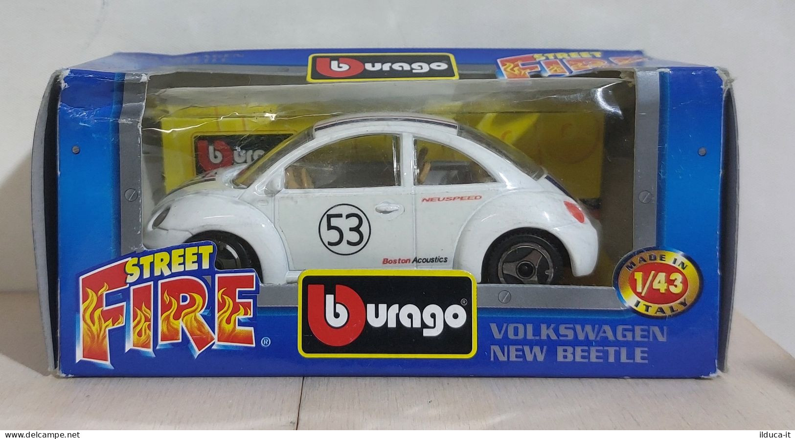 I116109 BURAGO 1/43 Serie Street Fire - Volkswagen New Beetle - Box - Burago