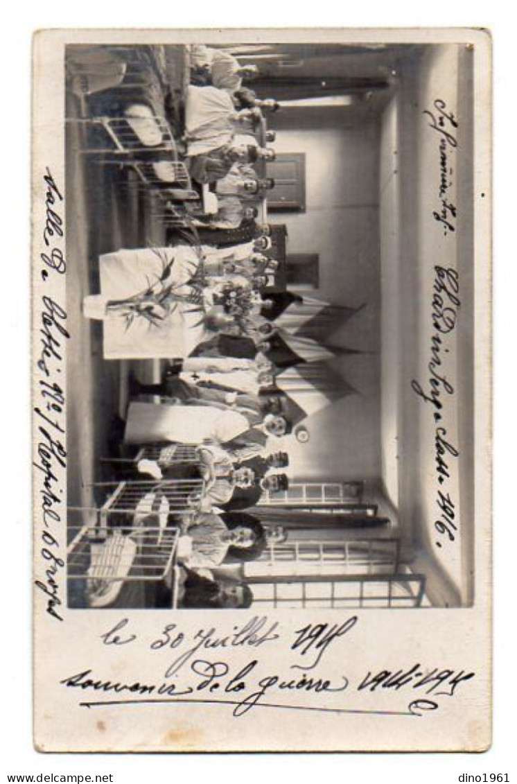 CPA 3415 - MILITARIA - Carte Photo Militaire - Soldat Serge CHARDIN - Salle De Blessés N° 1 Hopital De TROYES - Personen