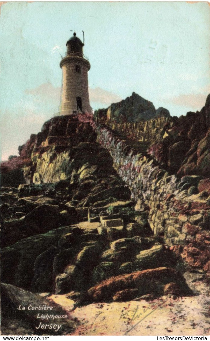 ROYAUME UNI - Jersey - La Corbière - Lighthouse - Colorisé - Carte Postale Ancienne - La Corbiere