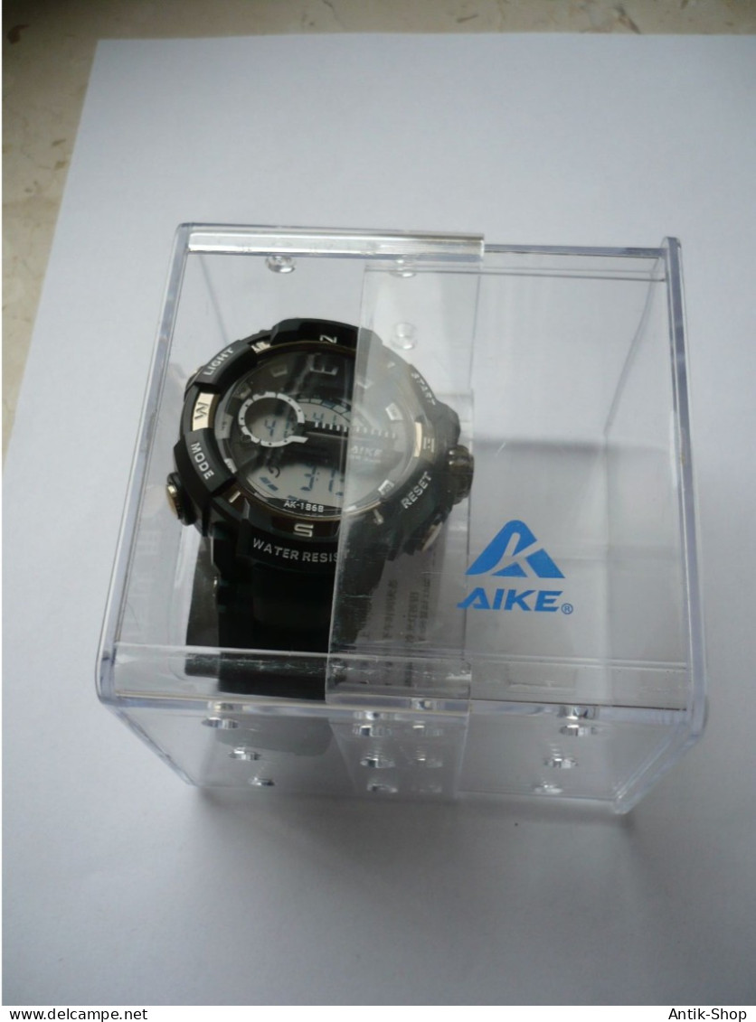 Herren - Armband-Uhr "AIKE" Sport - AK-1868 - Digital - OVP Wie Neu (1136) - Watches: Modern
