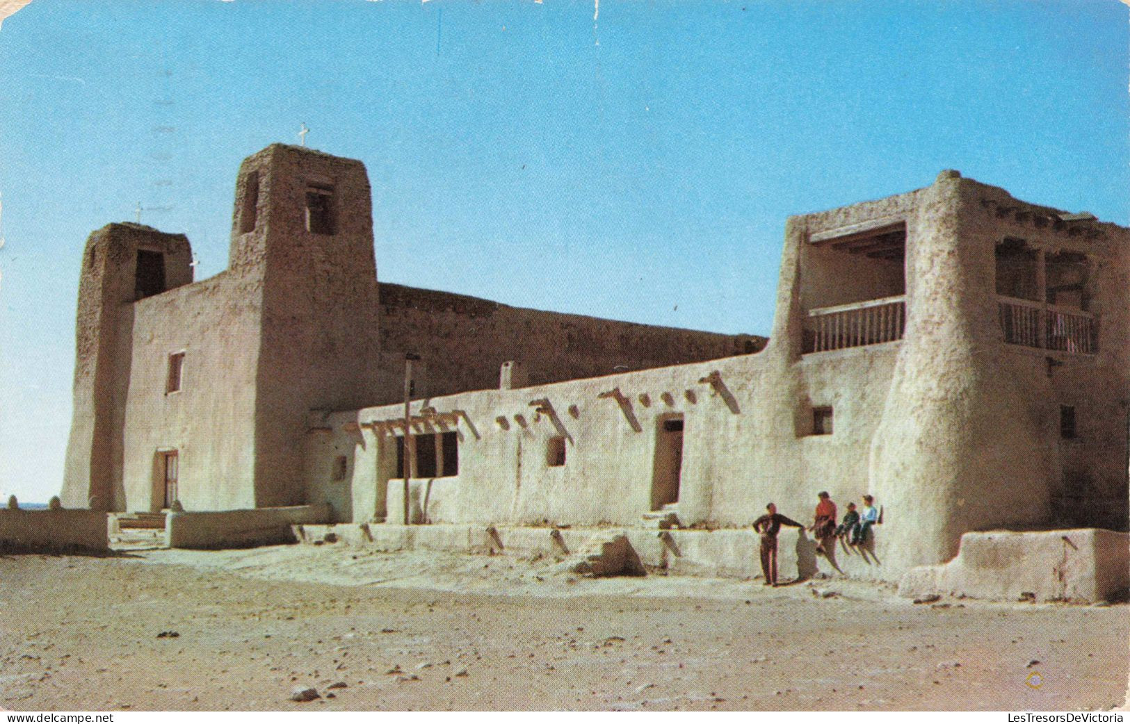 ETATS UNIS - Mission At Acoma Pueblo New Mexico - Colorisé - Carte Postale Ancienne - Andere & Zonder Classificatie