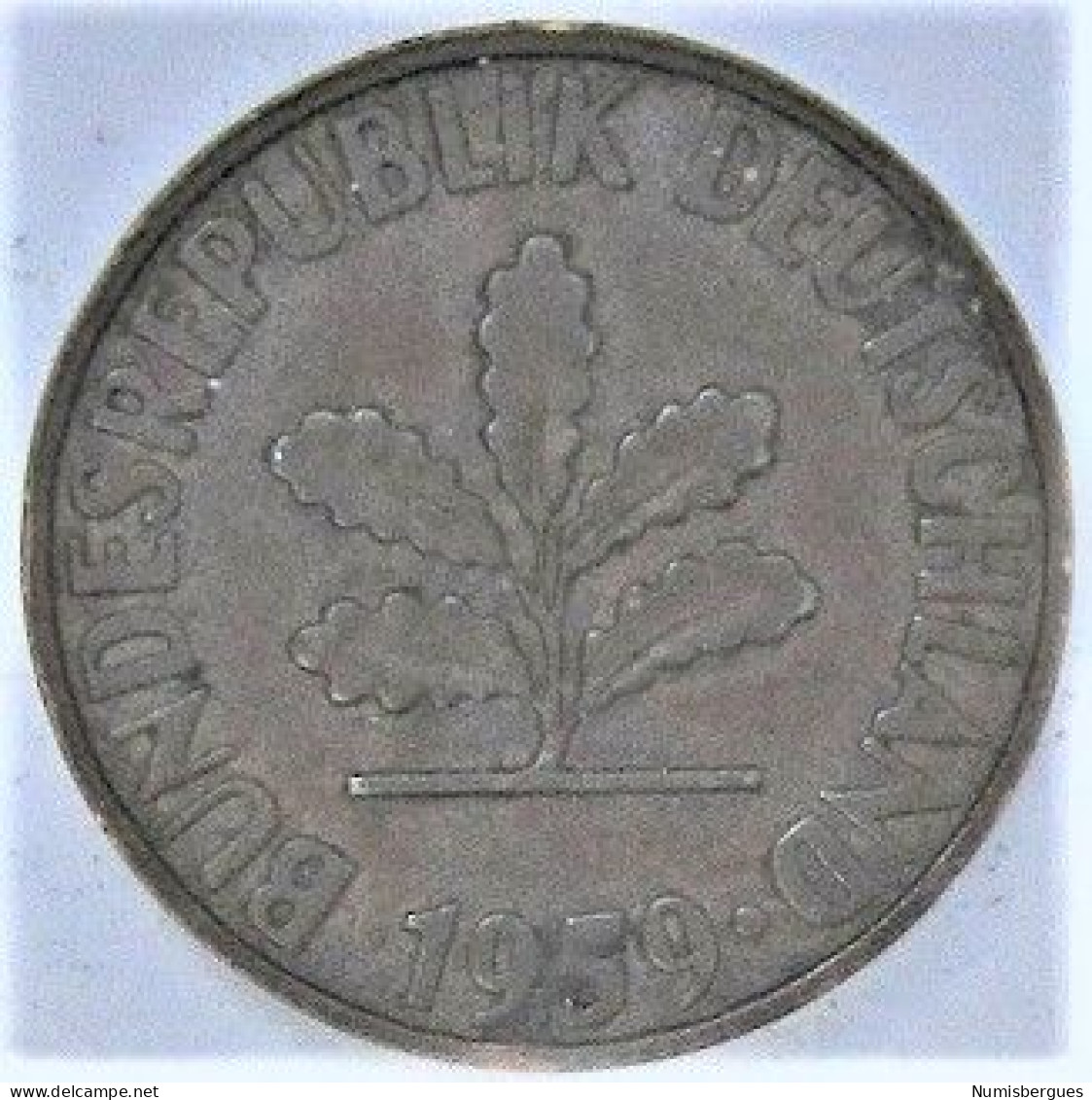 Pièce De Monnaie 2 Pfennig 1959 J - 2 Pfennig
