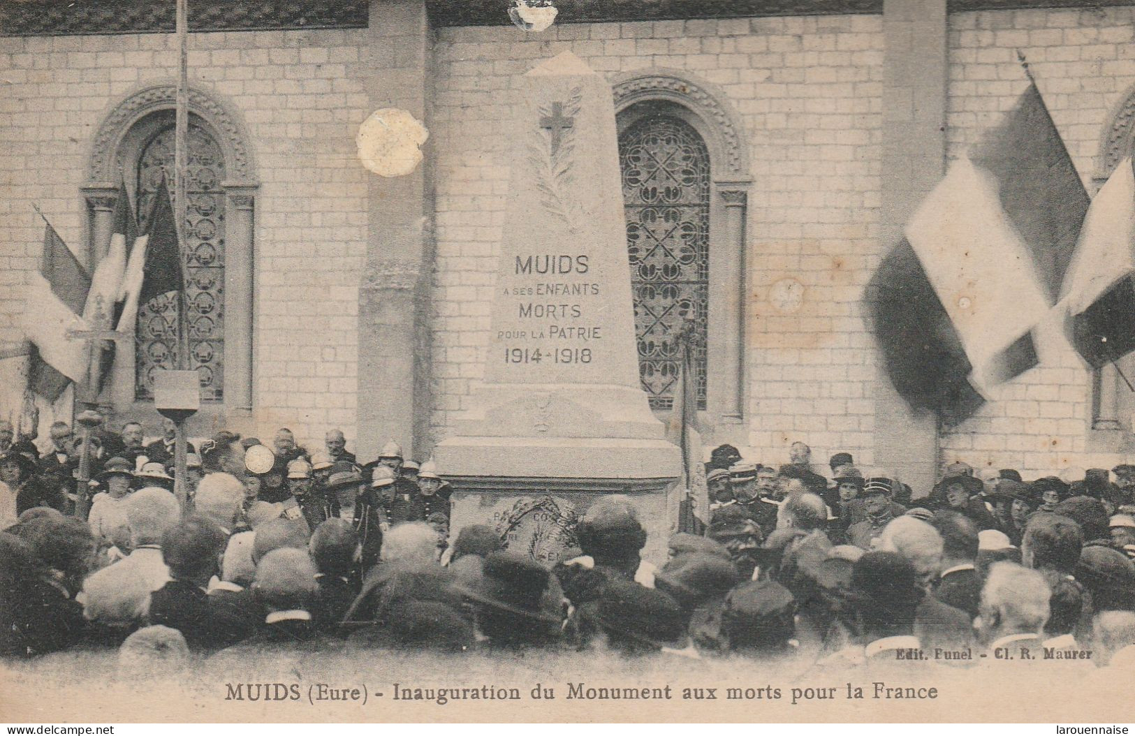 27 - MUIDS - Inauguration Du  Monument Aux Morts Pour La France - Muids