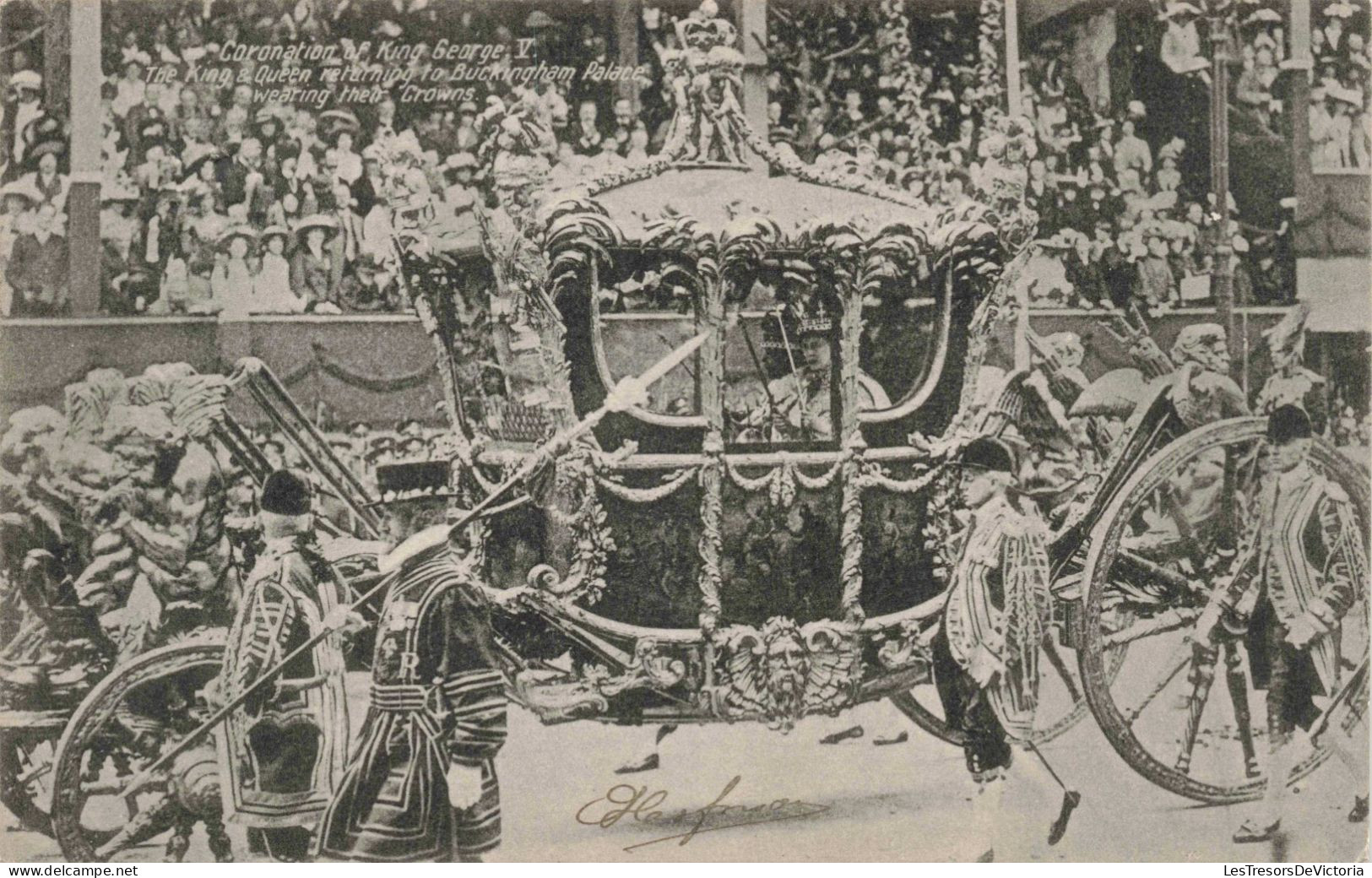 ROYAUME UNI - Coronation Of King George V - The King And Queen Retrun To Buckingham - Animé - Carte Postale Ancienne - Buckingham Palace