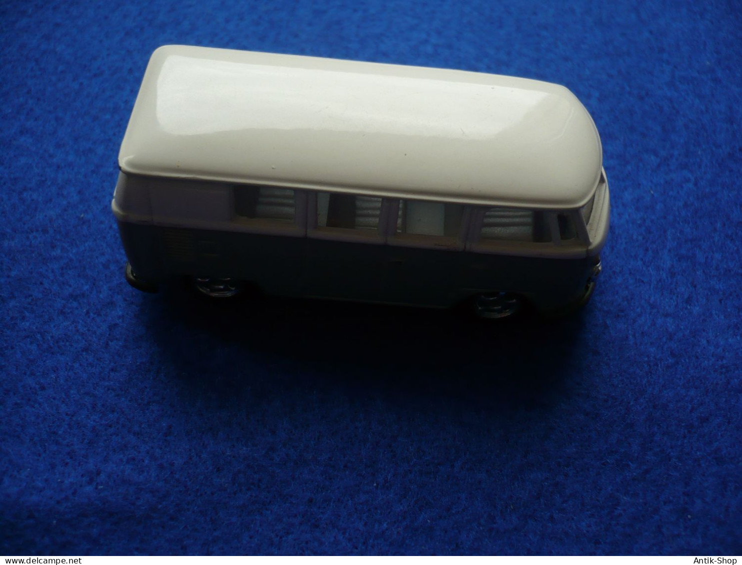 "WELLY"-Modellauto - VW Bus - Bully Van - Grau/weiß - 1962   (1141) - Sonstige & Ohne Zuordnung